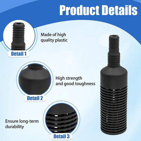 Pressure Washer Siphon Hose Filter Set For One Quarter Inch And Three Eighth Inch Hoses, durable plastic design details