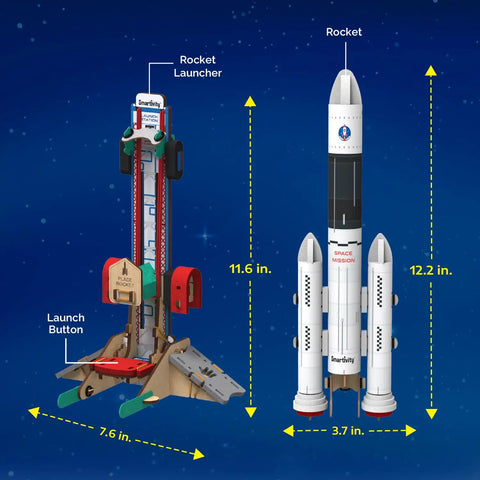 Rocket Launcher STEM Kit For Kids Ages 6 To 12 Hands On Build Your Own Rocket And Launch It High Totally Fun DIY Science Toy