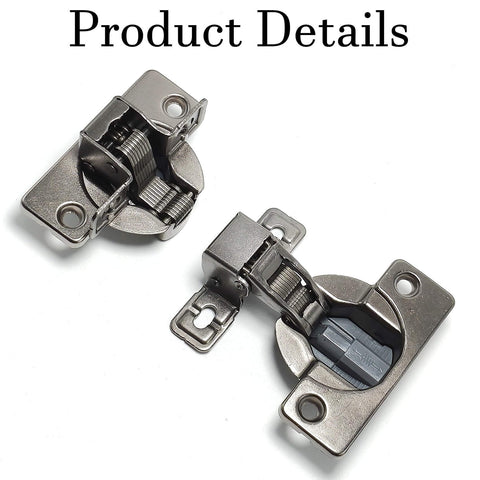 4 Pack Soft Close Cabinet Hinges For Kitchen And RV Concealed Self Closing Hidden Hinges Adjustable 3 Way Overlay