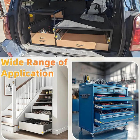 Heavy Duty Locking Drawer Slides 32 Inch Full Extension Ball Bearing Side Mount Glides Tough As Nails Built To Last 500lb