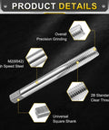 Professional Grade Hand Taper Tap Measuring Exactly For 3/8-20 Bsf 2B Screws Crafted From Tough Hss Steel featuring precision grinding.