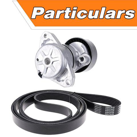 Top Tier Engine Drive Belt Tensioner And Idler Pulley Kit That Fits C230 C280 C300 C350 CLK350 E350 G450 Ml350 Ml550 S550 Slk350 And Lk350 For 2005 To 2011 Models Perfect Fit Replace Oem Parts No Worries, silver metal tensioner and black belt