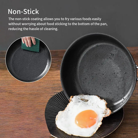 4.7 Inch Mini Nonstick Egg Pan for One Egg Frying Perfect Omelets and Pancakes on the Go with Ergonomic Handle Black