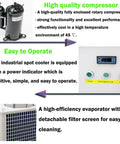 Heavy Duty Portable Industrial Spot Cooler Dishing Out Sick Chill For Busy Workspaces 28900 Btu Cooling Beast with high-quality compressor.