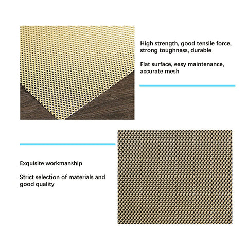 Heavy Duty Copper Wire Mesh Screen For EMF Shielding And EMF Blocking Fine 60 Mesh Brass Copper Mesh Filter For Blocking Magnetic Fields And Interference Durable Weave For Filtration And Shielding Size 1x0.914m corner view showing tight weave and material texture