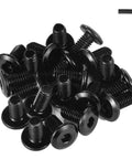M8 1.25 X 35mm Flat Head Hex Socket Cap Screws, 15 Pack, 304 Stainless Steel Black Oxide, Full Thread, With Hex Spanner