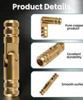 20 Pc Mini Brass Barrel Hinges Set For DIY Crafts Perfect For Wooden Jewelry Boxes Small Cabinets And Cases Hidden Concealed Hinges 0.16 x 0.79 Inches Durable Easy Install Hardware For DIY Junkies, detailed view showing hinge design and features.