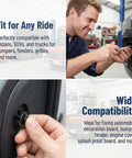 Heavy Duty Auto Body Screws And Bolts 50 Pack Badass Vehicle Splash Shield Clips Rust Resistant U Nut Fasteners Universal Fit for trucks and sedans.