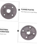 Four Pack Built Tough Malleable Iron Floor Flanges For Vintage Industrial Pipe Shelf Brackets Heavy Duty Cast Iron Fittings