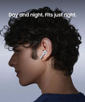 Person wearing Galaxy Buds 4 Pro 2026 AI True Wireless Earbuds With Hi-Res Audio And 2-Way Speaker ANC 2.0 in ear