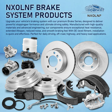 NXOLNF Brake System Products including discs, calipers, and components for enhanced vehicle braking performance.