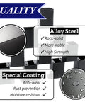 Railing Post Base 4X4 Real Size 3.5X3.5 Inches 10 Pack Black With Screws Heavy Duty Ground Anchor Alloy Steel Quality