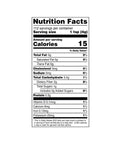 Nutrition facts label for Organic Aronia Powder 4 Oz Freeze Dried Antioxidant Packed Superfood For Smoothies And Shakes Non GMO Gluten Free Vegan
