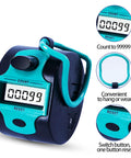 Slick Digital Clicker Tally Counter With Big Lcd Screen And Easy Palm Press For Crochet Knitting Golf Tracking And Row Counting, shows count at 99.