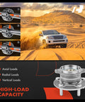 Two Pack Rear Wheel Bearing And Hub Assembly 5 Lug For Mazda CX 5 2013 Through 2023 AWD All Models High Load Capacity Durable Replacement Ready To Roll showing high-load capacity and usage in desert terrain.