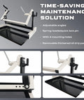 Beefy Motorcycle Engine Stand For Vertical Single Cylinder 2 Stroke And 4 Stroke Engines Eight Angle Adjustable Mount