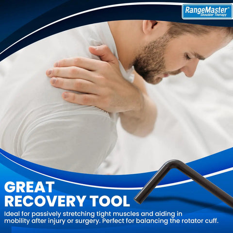 Shoulder Wand Therapy Stretch Tool For Rotator Cuff Mobility Collapsible Stretch Bar For Home Rehab Physical Therapy Aid To Improve Range of Motion Ergonomic Grip For Easy Stretches And Faster Recovery, black