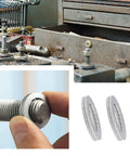 Wedge lock washer set in manganese steel, 30-pair for M8–M20 bolts; collage shows bolt with lock washer and two washers