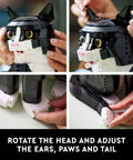Dope Tuxedo Cat Building Set And Adult Craft Kit For Killer Home Decor Super Slick Display Figure with adjustable limbs.