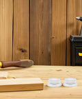 Silicone Furniture Pads Non Slip Soft Rubber Leg Protectors 20 Pack displayed on a wooden table surface