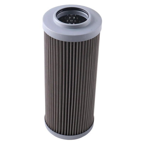 Top Shelf Hydraulic Oil Filter Element GUL12A50UWDV vertical view, grey pleated design for Mazak machine tools, ensuring smooth flow performance.