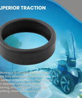 Three Pack Replacement Pool Cleaner Tires 48-232 For Polaris Black Max 3900 Sport 480 And P39 Cleaners showcasing superior traction