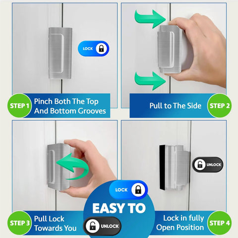 Steps to install Door Reinforcement Lock Two Pack Heavy Duty Front Door Security That Withstands Up To Eight Hundred Pounds