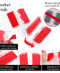 12 Pack Acrylic Clear Self Adhesive Small Hinges 35x30mm Piano Style Hinges with red protective film for easy mounting