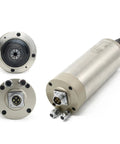 Beefy 2.2KW 110V Water Cooled Spindle Motor 80mm Body High Speed 24000RPM with ER20 collet for CNC router close-up view