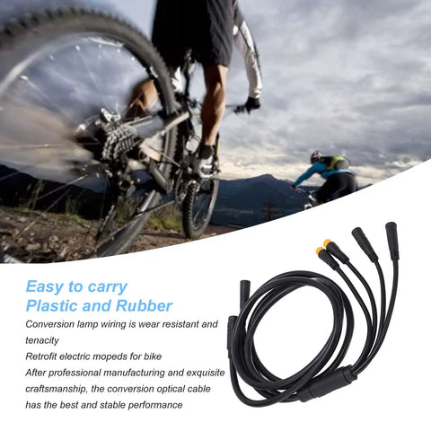 Electric Wiring Kit 1 To 5 Wires Lithium Battery Cable Connectors with Controller for Electric Bike Moped in background