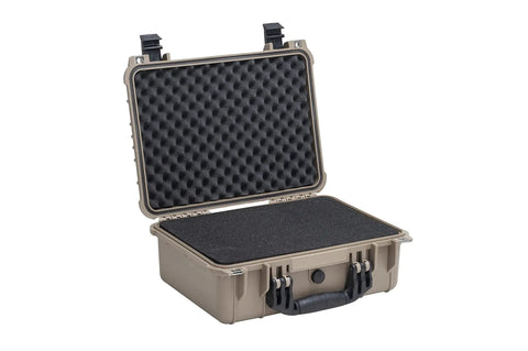 Open view of All Weather Waterproof Hard Case With Customizable Foam Insert For Drones, Cameras And Gear, Fits Pistols, IP67 Sealed, Rugged