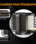 LED Parking Lot Light 200W 30,000 Lumens 5000K Street Light With Dusk To Dawn Photocell showing heat dissipation design