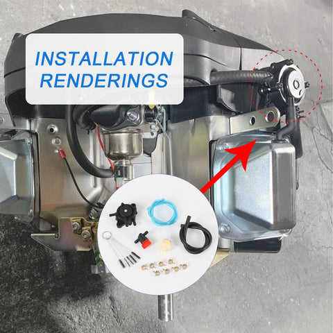 Installation view of Fuel Pump Replacement For Kohler 7000 Series Engines 17HP To 25HP, direct fit with BS 808656