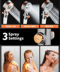 Powerful Filtered Shower Head With Handheld Spray For Skin And Hair Care, High Pressure Water Head With Hard Water Filtration