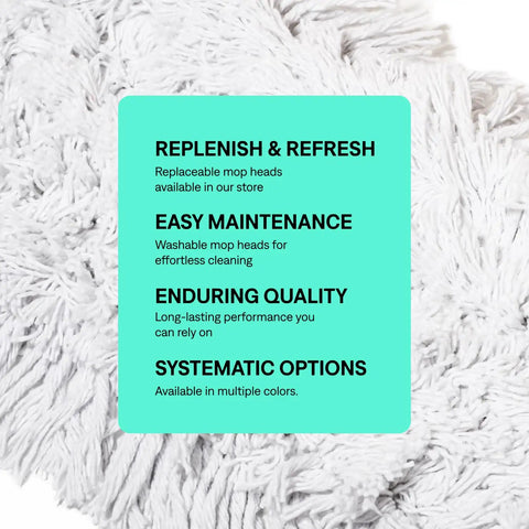 Straight Up Heavy Duty 36 Inch Commercial Dust Mop And Floor Sweeper With Thick Cotton Head And Solid Wood Handle For Hardwood Tile Cleaning That Is No Sweat At All with replaceable mop head instructions.