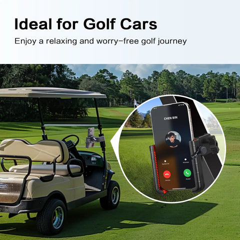 Rotatable Universal Golf Cart Phone Holder That Is Big Phones Friendly Fits Thick Cases Easy Mount For IPhone Samsung Pixel