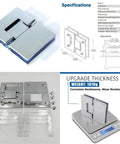 Heavy Duty 180 Degree Brass Glass Door Hinge With Short Back Plate, Chrome Finish, Fits 5/16 To 1/2 Inch Glass Thickness, 1 Piece, Tough Gate Hinge For Interior And Frameless Doors, chrome hinge on glass