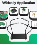 Helping Hands Soldering Station With Four Flexible Arms Magnetic Soldering Holder for versatile applications in electronics and jewelry crafting.