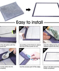 Installation steps for Durable Heavy Duty Fiberglass Window And Screen Door Replacement Mesh 48 By 118 Inches for doors and windows