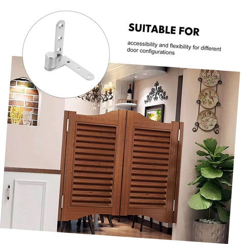 Durable Stainless Steel Heavy Duty Pivot Hinges For Hidden Doors With Concealed Design shown on swinging wooden doors