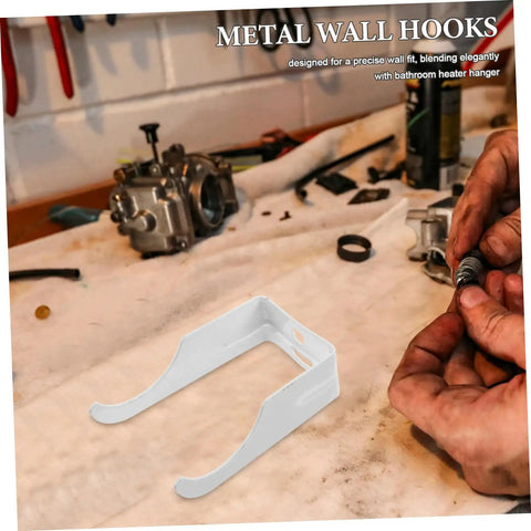 Heavy Duty Steel Bathroom Radiator Hooks And Wall Mount Brackets With Expansion Screws Universal Radiator Hangers For Easy Install.