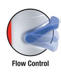 Blue toggle on Easy Spray Indoor Outdoor Portable Handheld Sink Sprayer Attachment for faucet flow control adjustment.