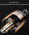 Heavy Duty 13000Rpm Desktop Belt Sander And Smart Knife Sharpener pure copper motor showing internal winding and rotor for efficient operation.