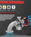 Wide Range 22Mm Carburetor Air Filter Kit For 50Cc 110Cc And 125Cc Pit Bikes Dirt Bikes ATVs And Go Karts Beef Up Power And Throttle Response For SSR Sunl Taotao Coolster Roketa NST Tank Quad Parts, features high flow design with stable idle speed for enhanced performance in all terrains.
