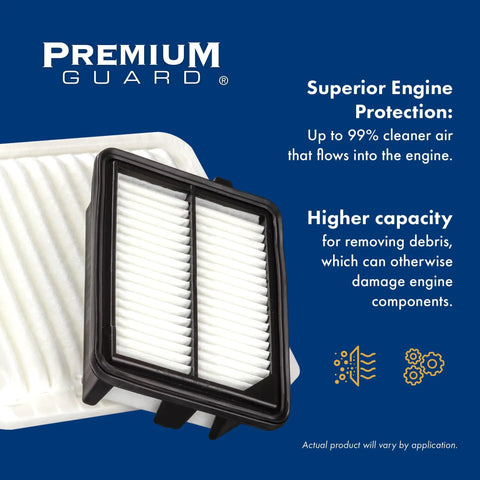 Engine Air Filter PA9971 for Mitsubishi Mirage, Mirage G4, Toyota Yaris, Dodge Attitude, and Avanza high capacity filter.