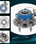 Front Wheel Hub And Bearing Assembly 2 Pack 513087 With ABS 5 Lug Compatible With Buick Century Park Avenue Cadillac Eldorado