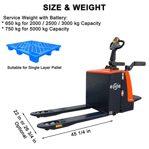 Professional Grade Electric Pallet Truck Featuring Rock Solid Lithium Battery Power And Heavy Duty 5000 Lb Capacity Built Tough For Effortless Warehouse Hauling And Smooth Shipping Loads In Tight Spaces