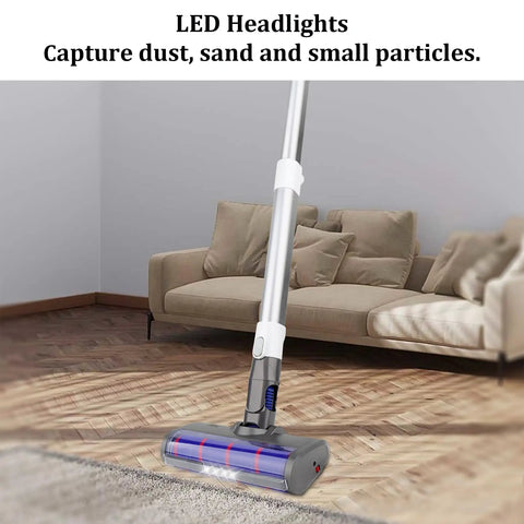 Soft Roller Cleaner Head For V6 DC58 DC59 DC61 DC62 DC74 Cordless Vacuum Cleaners, Hard Floor Attachment with LED headlights