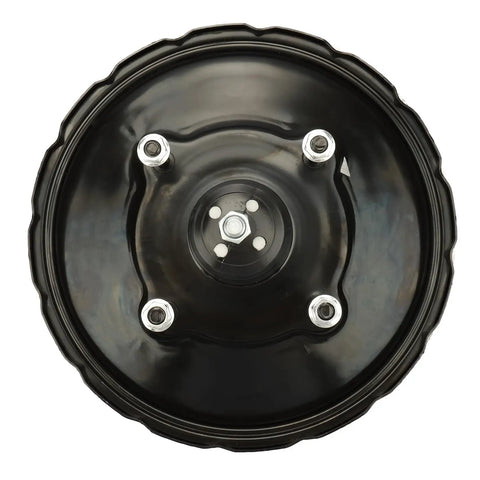 Premium Vacuum Power Brake Booster Quick Swap Direct Replacement Kit For Lexus ES300 Toyota Camry Avalon Solara 1995 To 2003 top view of brake booster with mounting bolts.