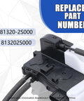 Front Right Door Lock Actuator Passenger Side Door Latch Assembly Replaces 81320 2S000 Fits 2010 To 2017 Hyundai Tucson close-up view.